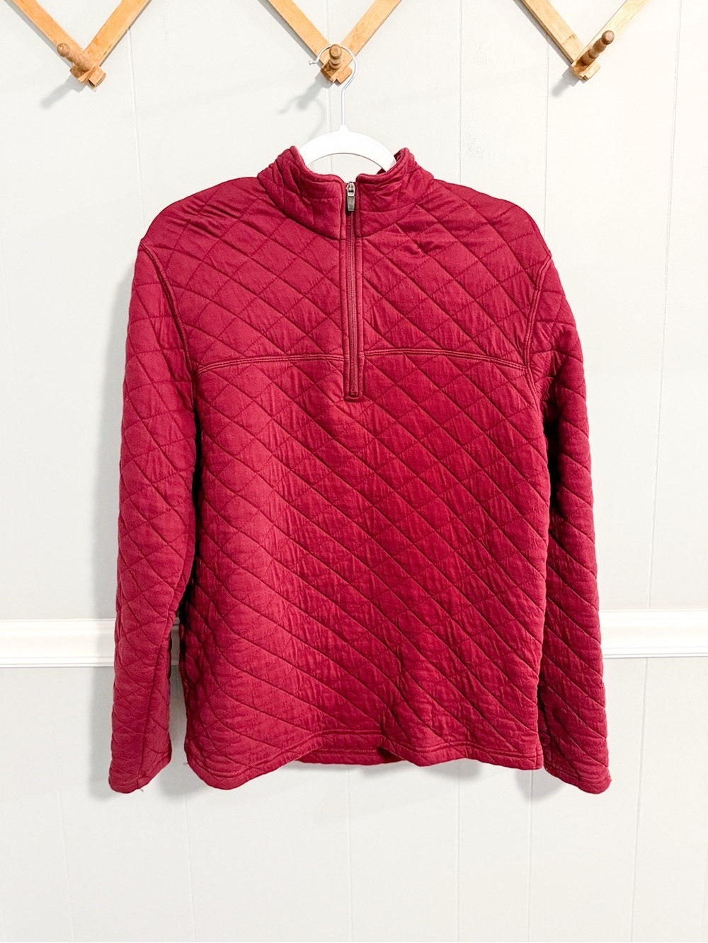 Eddie Bauer Quilted Quarter Zip